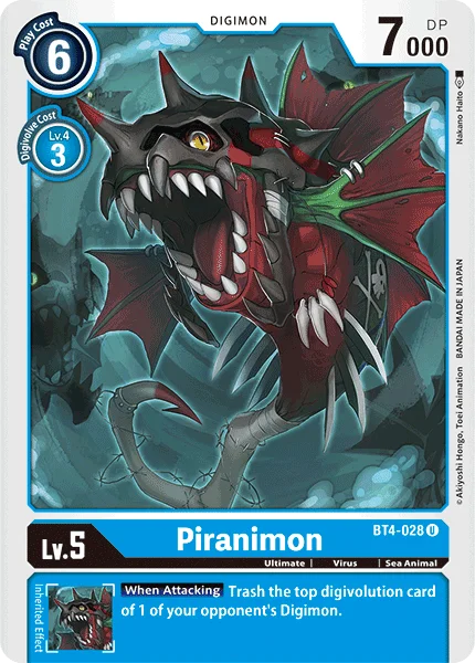 Piranimon 「BT4-028」「EN」
