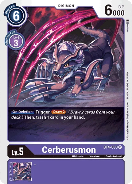 Cerberusmon 「BT4-083」「EN」