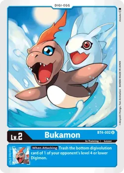 Bukamon — Great Legend Pre-Release Pack #BT4-002 · Digimon