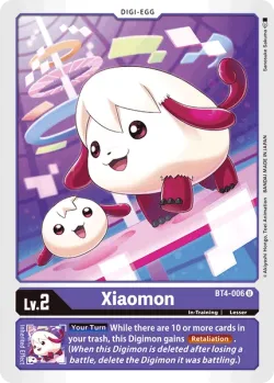 Xiaomon — Great Legend Pre-Release Pack #BT4-006 · Digimon