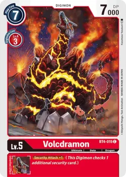 Volcdramon — BT-04: Booster Great Legend #BT4-015 · Digimon