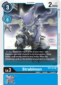 Strabimon — BT-04: Booster Great Legend #BT4-023 · Digimon