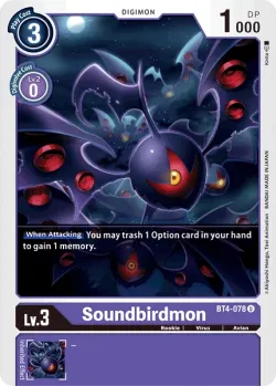 Soundbirdmon 「BT4-078」「EN」