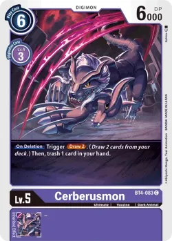 Cerberusmon 「BT4-083」「EN」