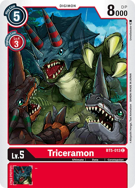 Triceramon 「BT5-013」「EN」