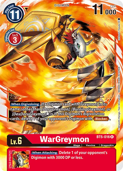 WarGreymon 「BT5-016」「EN」