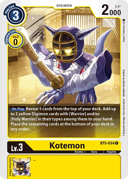 Kotemon 「BT5-034」「EN」