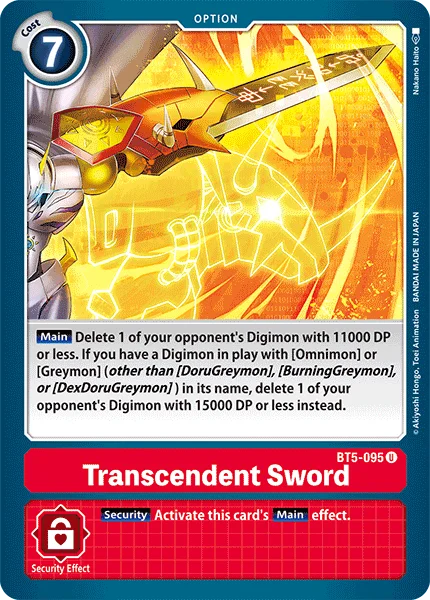 Transcendent Sword 「BT5-095」「EN」