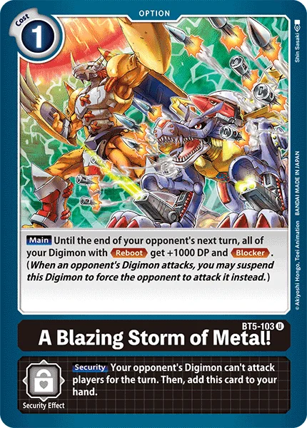 A Blazing Storm of Metal! 「BT5-103」「EN」