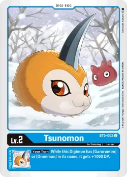 Tsunomon — BT-05: Booster Battle Of Omni #BT5-002 · Digimon