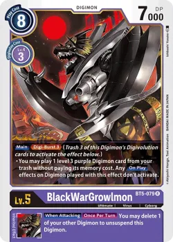 BlackWarGrowlmon 「BT5-079」「EN」