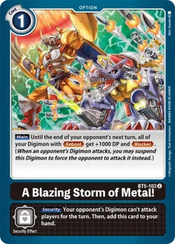 A Blazing Storm of Metal! 「BT5-103」「EN」
