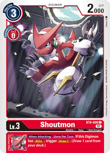 Shoutmon 「BT6-008」「EN」