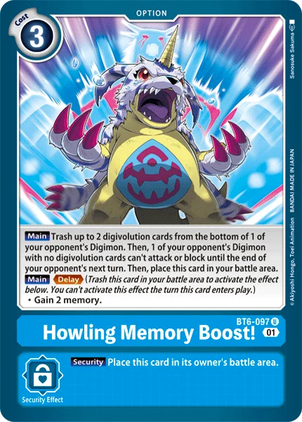 Howling Memory Boost! 「BT6-097」「EN」