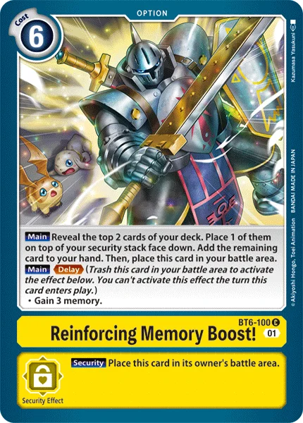 Reinforcing Memory Boost! 「BT6-100」「EN」