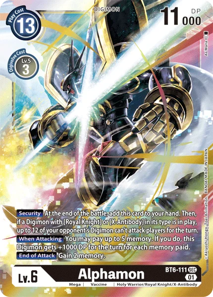 Alphamon 「BT6-111」「EN」