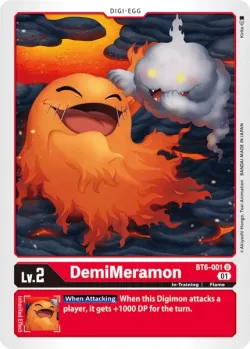 DemiMeramon — Digimon Card Game Fest #BT6-001 · Digimon