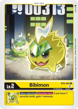 Bibimon — Double Diamond Pre-Release Pack #BT6-003 · Digimon