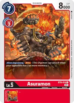Asuramon — BT-06: Booster Double Diamond #BT6-014 · Digimon