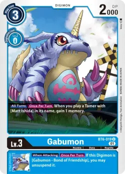 Gabumon — Double Diamond Pre-Release Pack #BT6-019 · Digimon