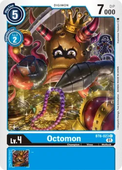 Octomon — BT-06: Booster Double Diamond #BT6-023 · Digimon