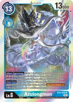 Azulongmon — BT-06: Booster Double Diamond #BT6-029 · Digimon