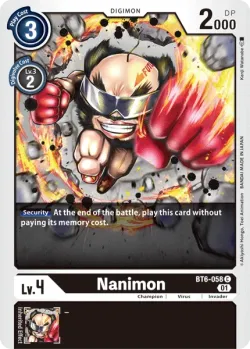 Nanimon — BT-06: Booster Double Diamond #BT6-058 · Digimon