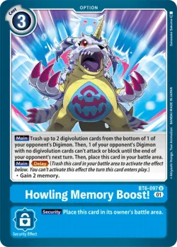 Howling Memory Boost! 「BT6-097」「EN」