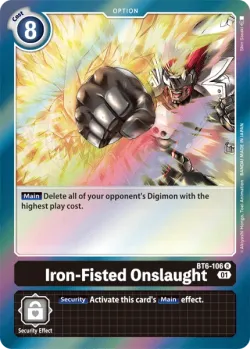 Iron-Fisted Onslaught 「BT6-106」「EN」