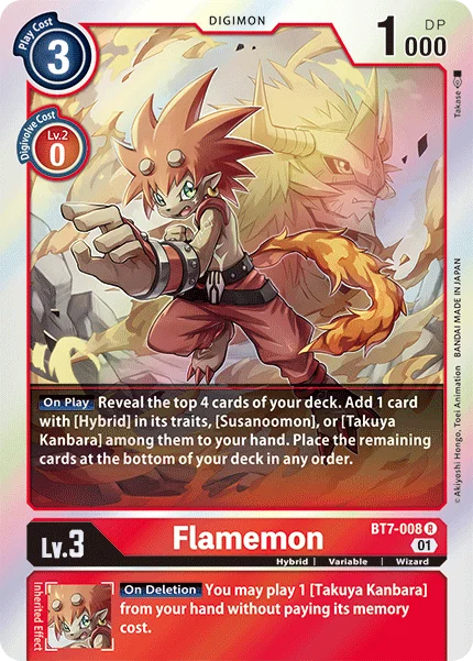 Flamemon 「BT7-008」「EN」