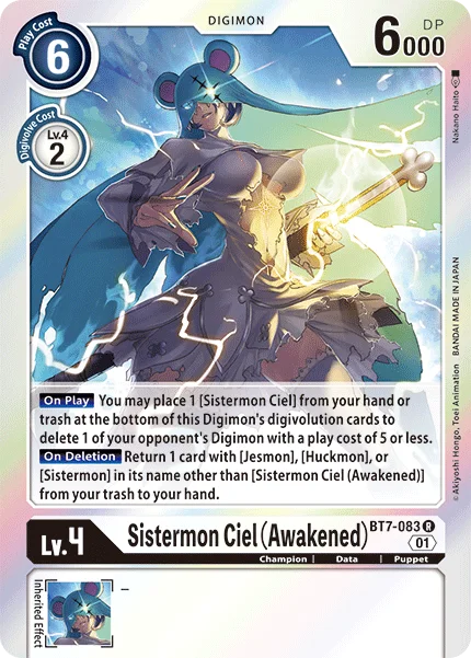 Sistermon Ciel (Awakened) 「BT7-083」「EN」