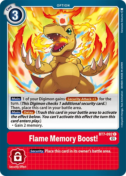 Flame Memory Boost! 「BT7-092」「EN」