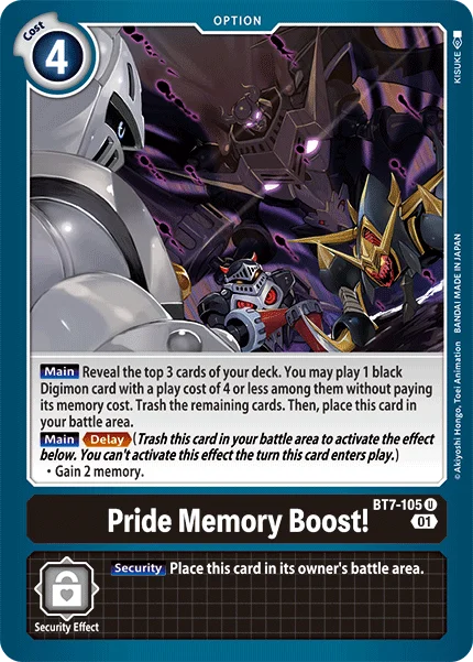 Pride Memory Boost! 「BT7-105」「EN」