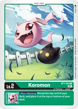 Koromon — Next Adventure Pre-Release Pack #BT7-004 · Digimon