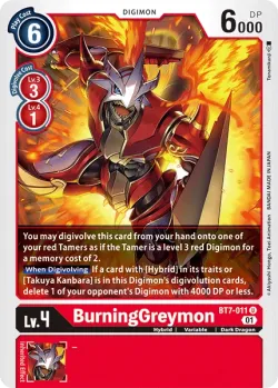 BurningGreymon — Next Adventure Pre-Release Pack #BT7-011 · Digimon