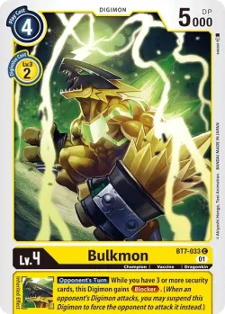 Bulkmon — BT-07: Booster Next Adventure #BT7-033 · Digimon