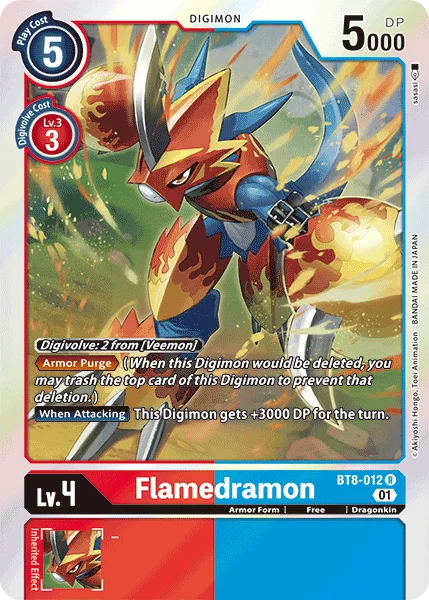 Flamedramon 「BT8-012」「EN」