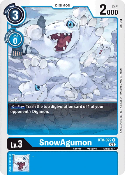 SnowAgumon 「BT8-022」「EN」