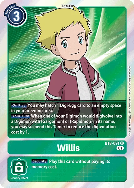 Willis 「BT8-091」「EN」