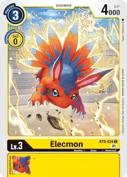 Elecmon — BT-08: Booster New Awakening #BT8-034 · Digimon