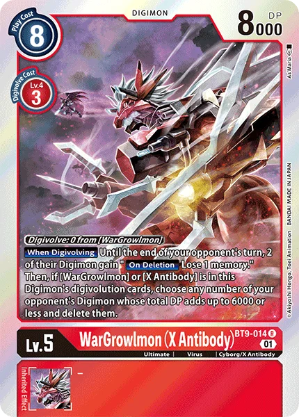 WarGrowlmon (X Antibody) 「BT9-014」「EN」