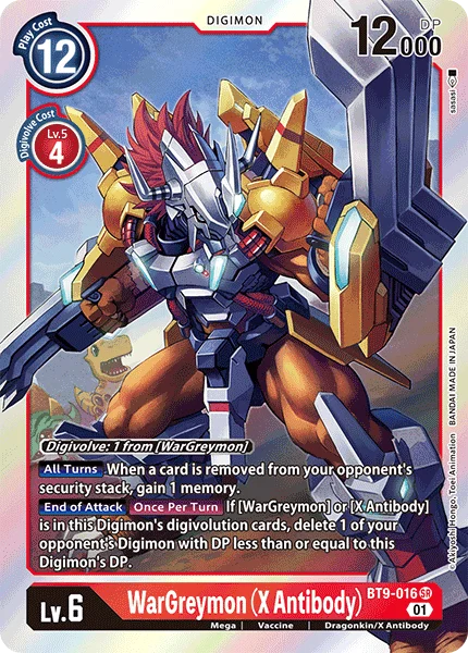 WarGreymon (X Antibody) 「BT9-016」「EN」