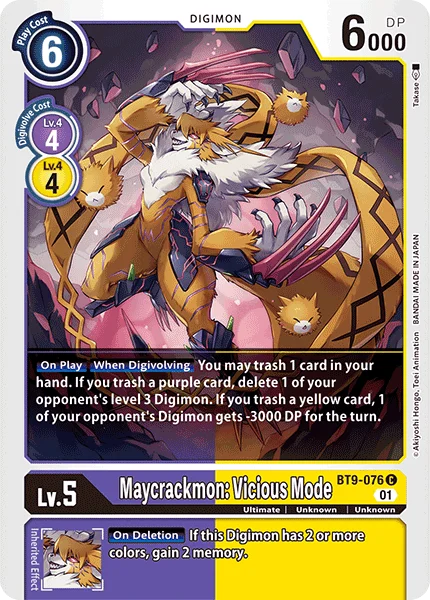 Maycrackmon: Vicious Mode 「BT9-076」「EN」