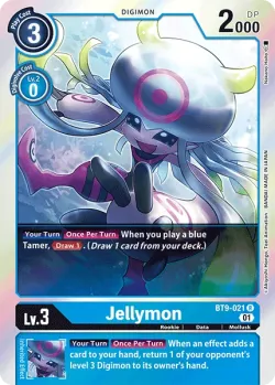 Jellymon — X Record Pre-Release Pack #BT9-021 · Digimon