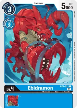 Ebidramon — BT-09: Booster X Record #BT9-022 · Digimon