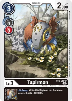 Tapirmon — BT-09: Booster X Record #BT9-059 · Digimon