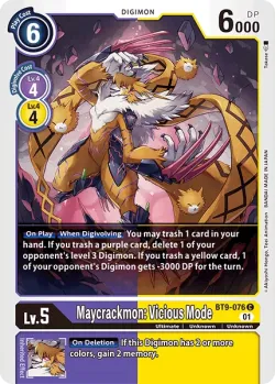 Maycrackmon: Vicious Mode 「BT9-076」「EN」