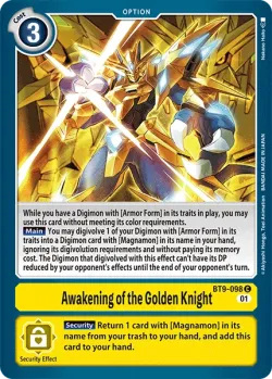 Awakening of the Golden Knight 「BT9-098」「EN」