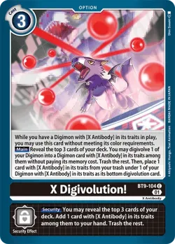 X Digivolution! 「BT9-104」「EN」