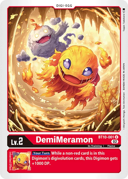 DemiMeramon 「BT10-001」「EN」